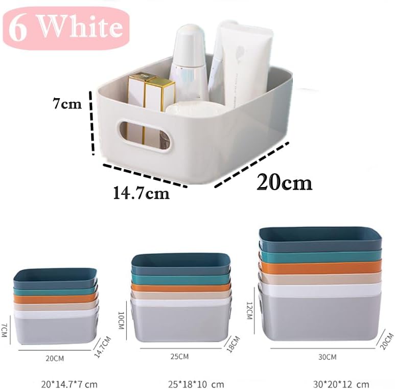 Aufbewahrungsbox Kunststoff Aufbewahrungskorb mit Griffen Küchenschrank Organizer Box Körbe Aufbewah