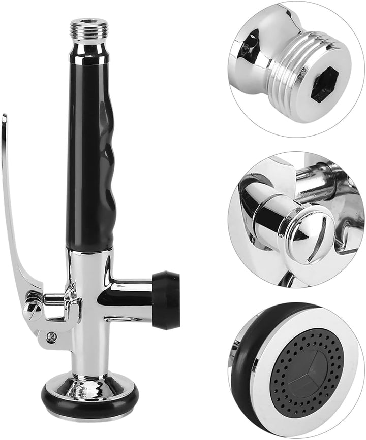 Estink Profi Handbrause, Pull-Down-Wasserhahn, Messing + Edelstahl Spültischarmatur, G 1/2" Anschlus