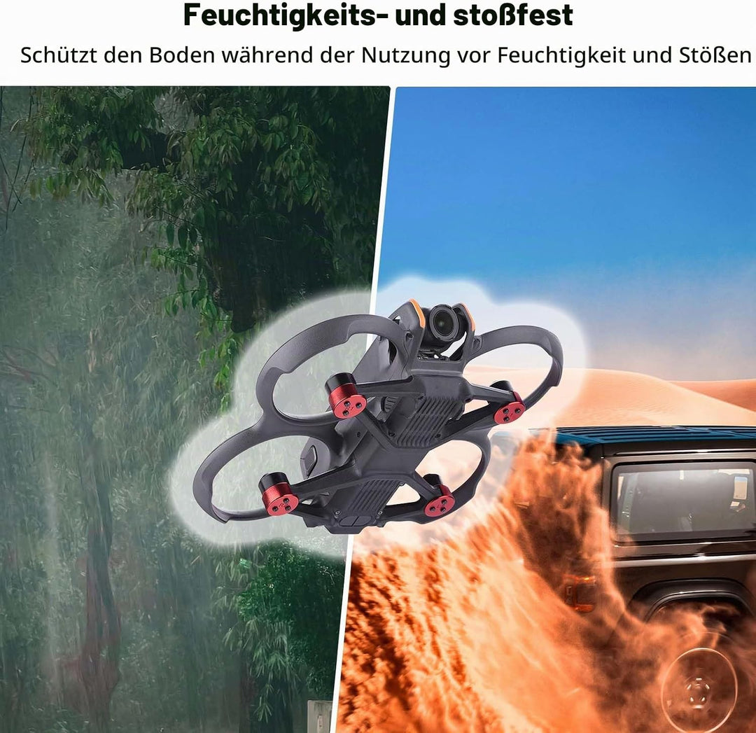 Unterseitenschutzabdeckung für Avata 2, 4 Stück Aluminiumlegierung Kratzfest, Staubdicht, Stossfest,