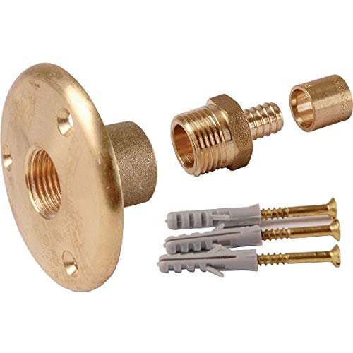 Wandleuchte Ausgang, zum Stecken, Messing Verrutschen – Per Ø 12 mm – f 1/2 – Watts Industrie
