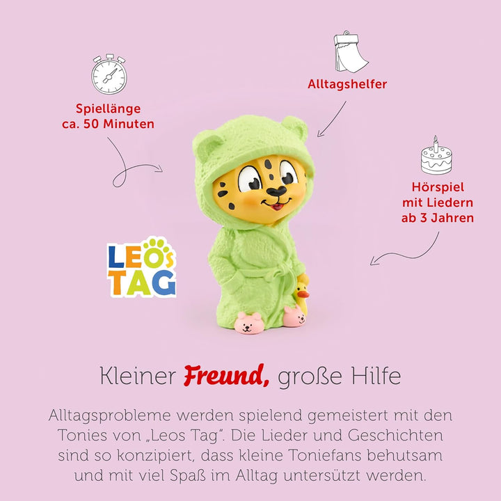 tonies Hörfiguren für Toniebox, Leos Tag – Es ist so weit – Badezeit!, Hörspiel mit Liedern für Kind