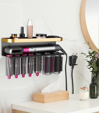 AXNSATRE Halterung für Dyson Airwrap, Wandhalterung mit Schrauben und Kleber für Dyson Airwrap, Halt