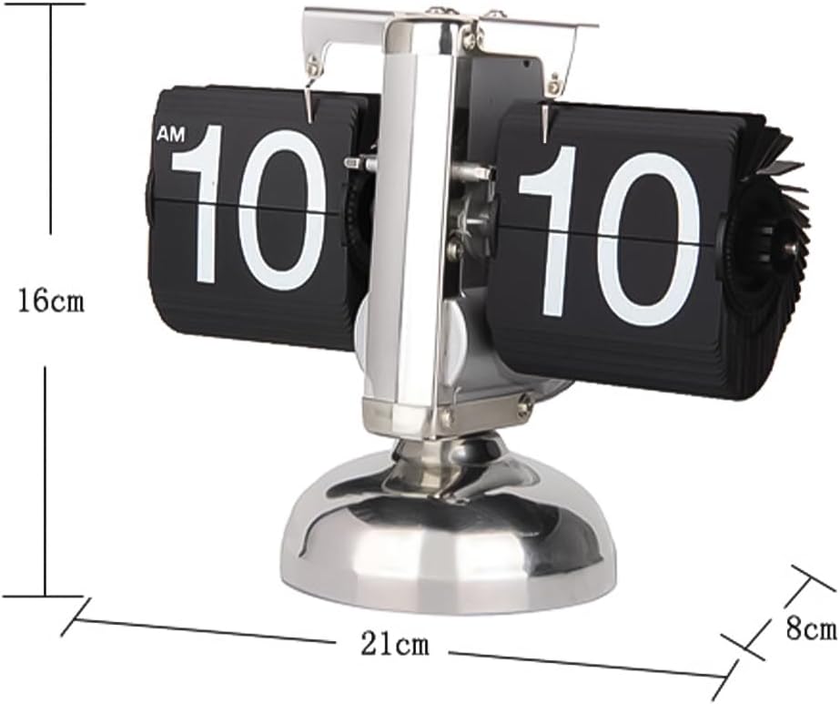 Sarini Digitale Retro-Flip-Uhr, Digitale Flip-Uhr, Flip-Tischuhr, automatische Page-Flip-Uhr, verwen