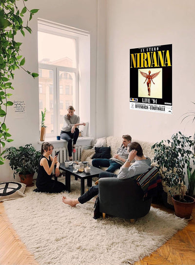 Nirvana - In Utero, Frankfurt 1994 » Konzertplakat/Premium Poster | Live Konzert Veranstaltung | DIN