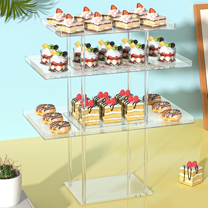 Yokawe Dessertständer-Set, Cupcake- und Gebäck-Serviertabletts, Plätzchen, Kuchen- und Süssigkeitenp