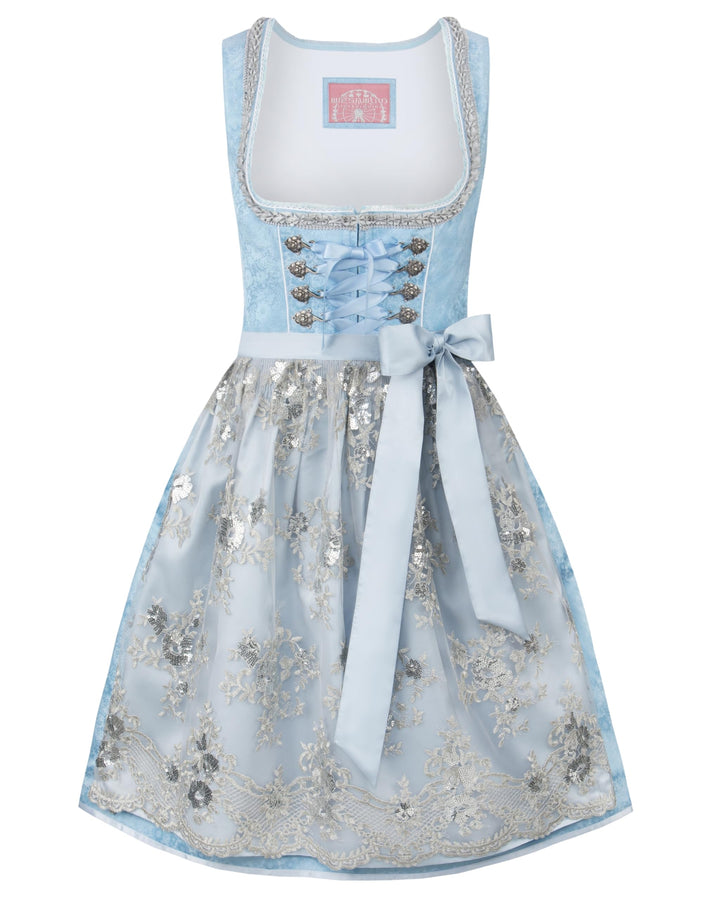 Stockerpoint Damen Dirndl Maya Kleid für besondere Anlässe 34 Hellblau, 34 Hellblau