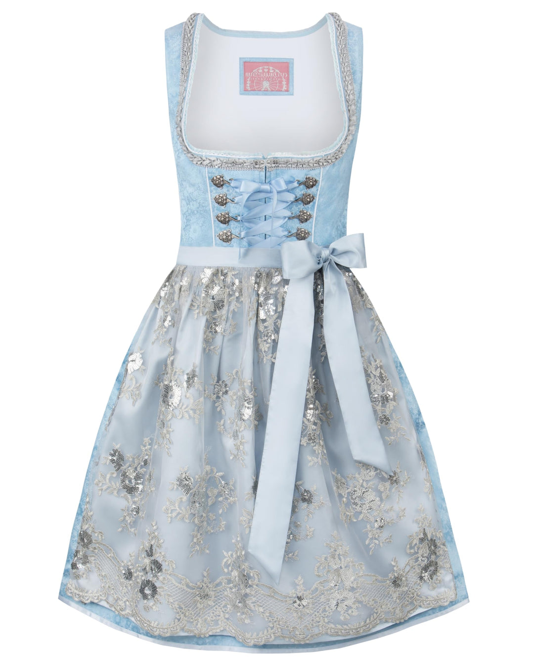 Stockerpoint Damen Dirndl Maya Kleid für besondere Anlässe 36 Hellblau, 36 Hellblau