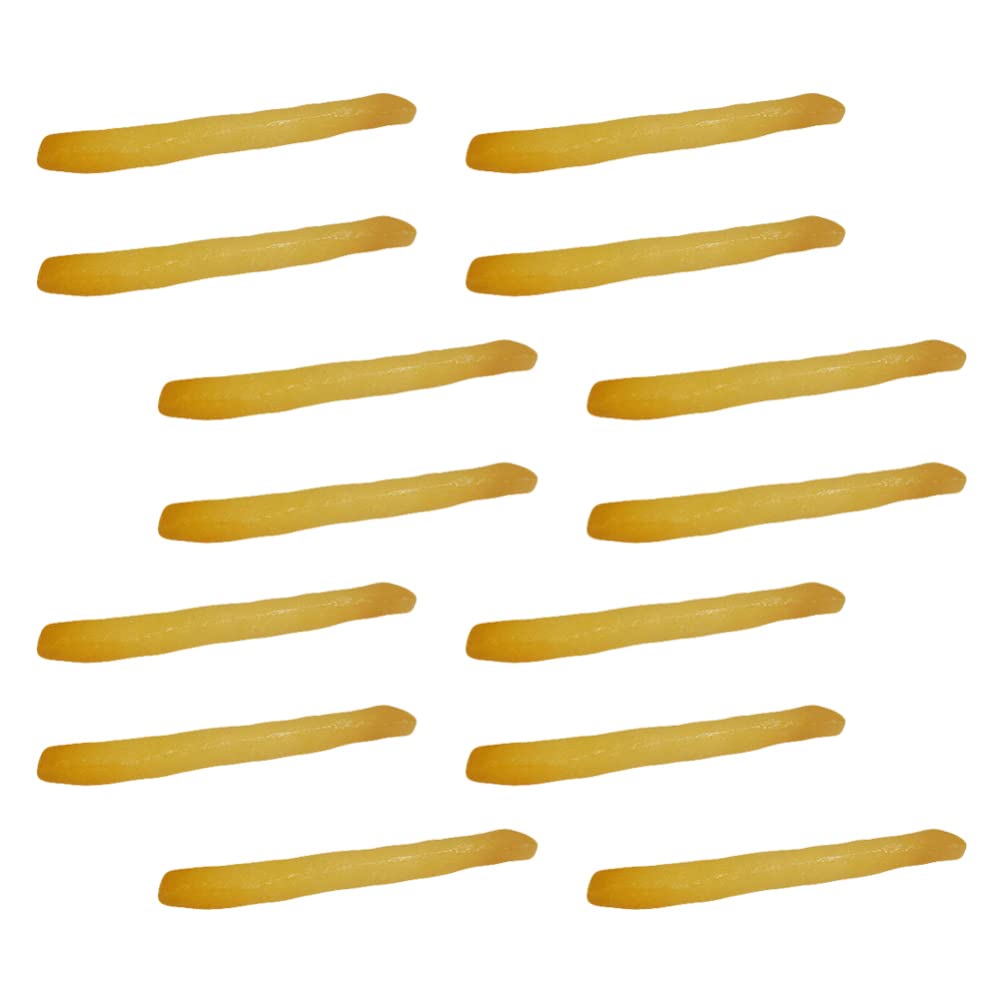 NUOBESTY 30 Stücke Gefälschte Pommes Frites Gefälschte Fast Food Simulation Künstliche Lebensmittel