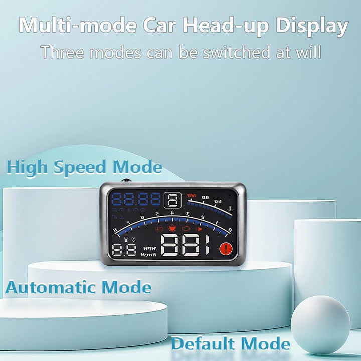 HUD Head Up Display OBD2, Universal HUD Headup Display Auto Für Auto Mit OBD II Port EUOBD Plug & Pl
