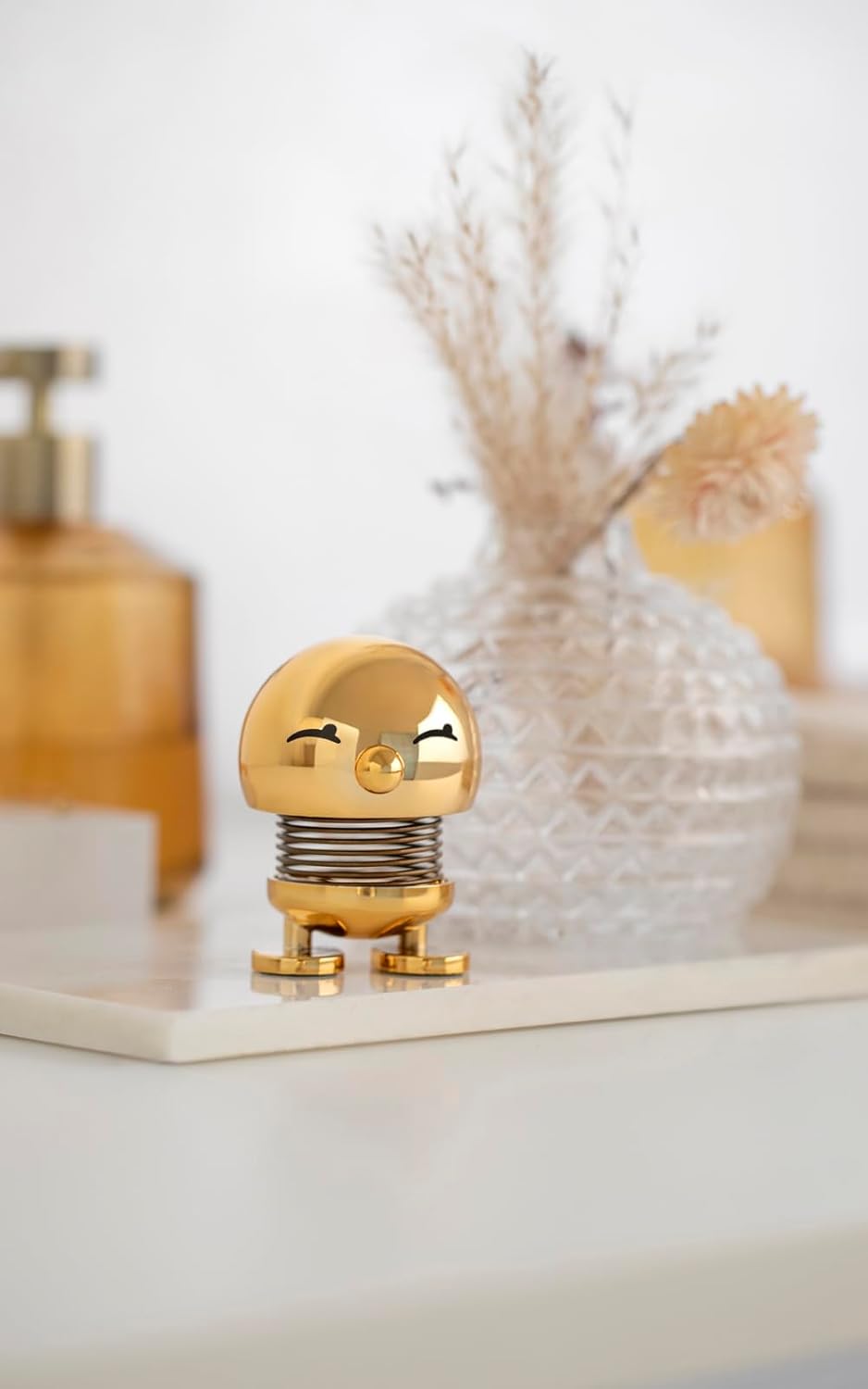 Hoptimist Bimble Wackelfigur & Glücksbringer, Skandinavische Deko Figuren für Wohnzimmer, Schreibtis