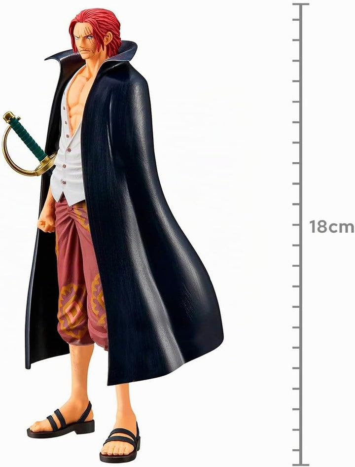 Banpresto One Piece RED Actionfigur Shanks Vol.2 The Grandline Men aus Kunststoff, von Bandai.