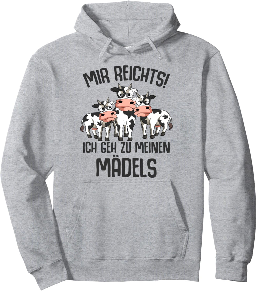 Mir reichts ich geh zu meinen Kühen Landwirt Kühe Bauer Kuh Pullover Hoodie