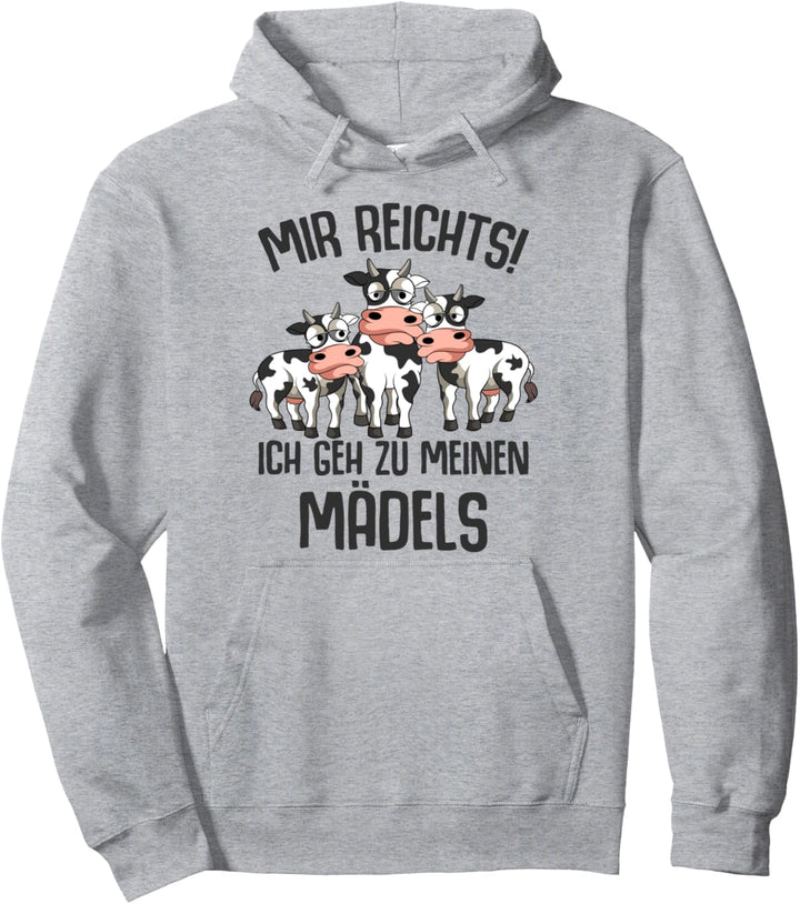 Mir reichts ich geh zu meinen Kühen Landwirt Kühe Bauer Kuh Pullover Hoodie