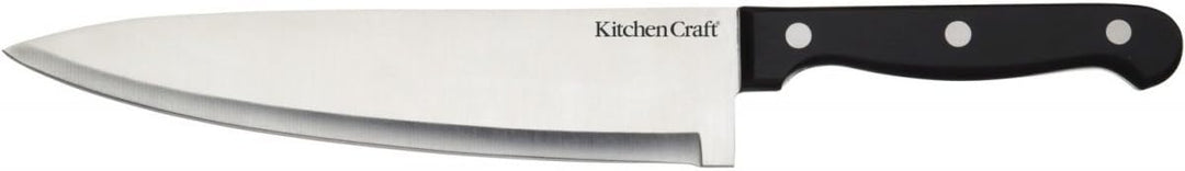 KC BLUE Küchenmesserset und Messerblock, Edelstahl, Schwarz/silber, 15 x 8 x 29.5 cm
