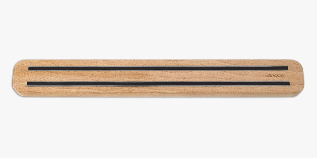 Arcos Magnetischer Messerhalter Holz Buche - Sicherer & Eleganter Küchenaufbewahrung 40 cm x 5 cm