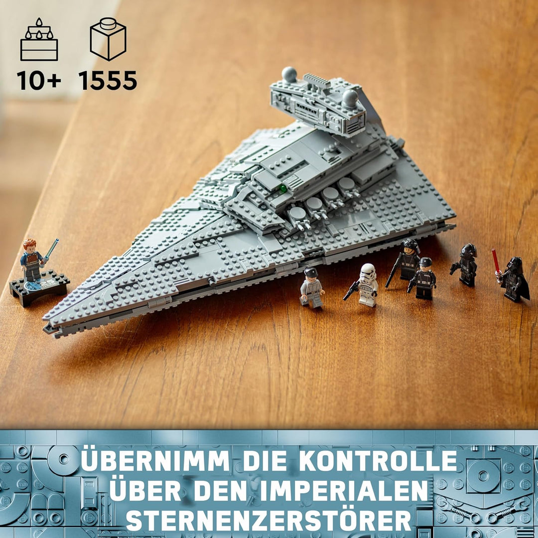 LEGO Star Wars Imperialer Sternzerstörer, Sternenschiff Set, Bauspielzeug, Spielset mit Darth Vader