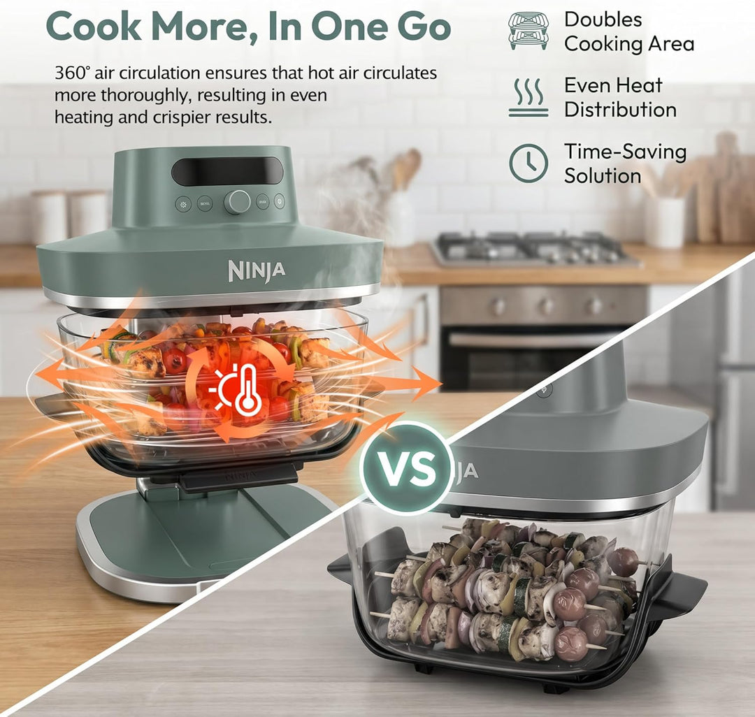 HAIWILL 2 Stück Ersatz Grillrost Edelstahl für Ninja CRISPi PRO XL AS090EU und FN101EU Airfryer Zube