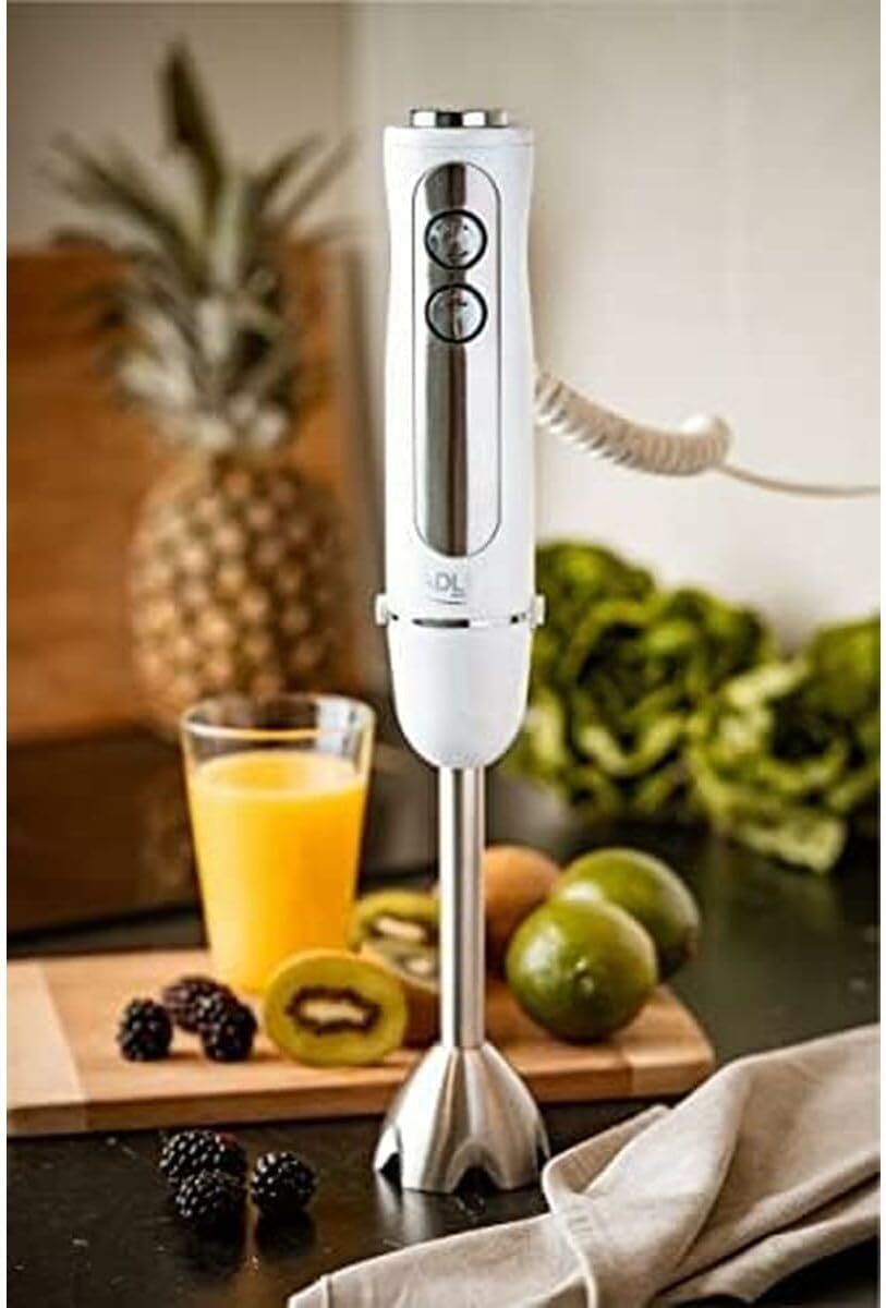 Adler AD 4625w Elektrischer Pürierstab, 1500 W, Stabmixer mit fünfstufige Geschwindigkeitsregulierun