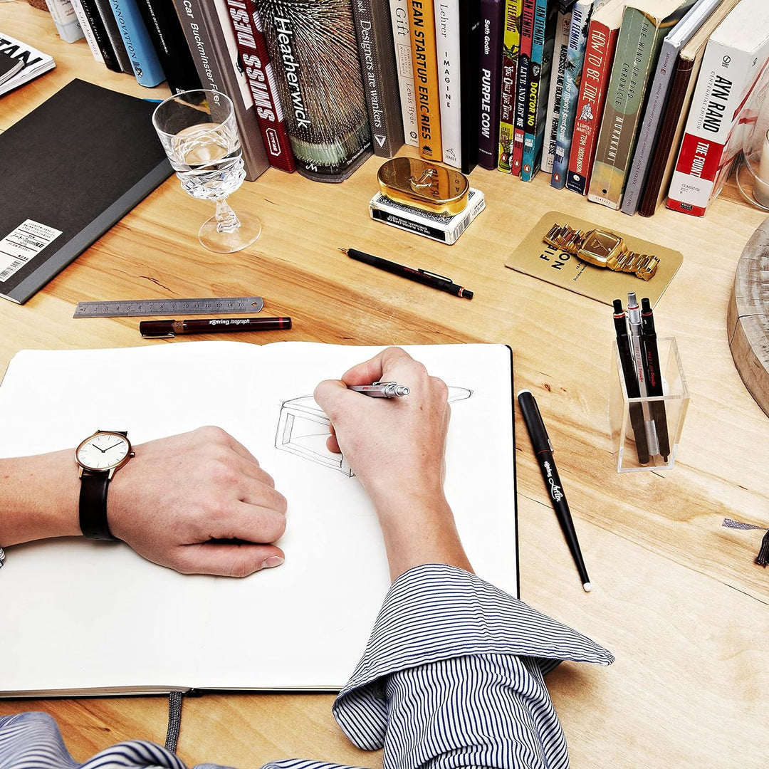 rOtring 600 Druckbleistift | 0,5 mm | Grün | Ergonomisches Vollmetallgehäuse Grün 0.5 mm, Grün 0.5 m