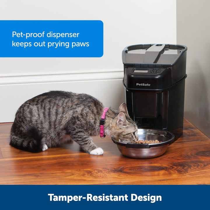 PetSafe Healthy Pet Simply Feed Programmierbarer Digitaler Futterautomat, 5,6 Liter Füllmenge, 4 D-B