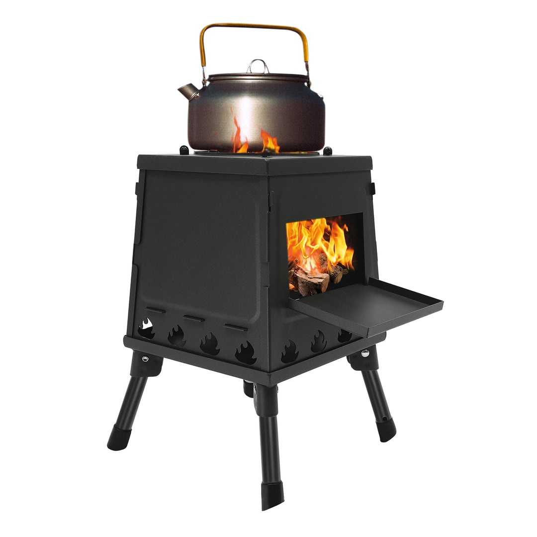 Raketenofen Zeltheizung - Tragbarer Holzofen mit Mehrstoff-Unterstützung für Camping, Outdoor &amp; Notf