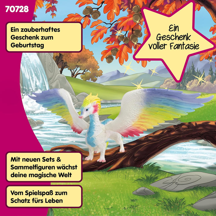schleich 70728 Regenbogendrache, ab 5 Jahren, BAYALA - Spielfigur, 34 x 23 x 11 cm neue Version, neu