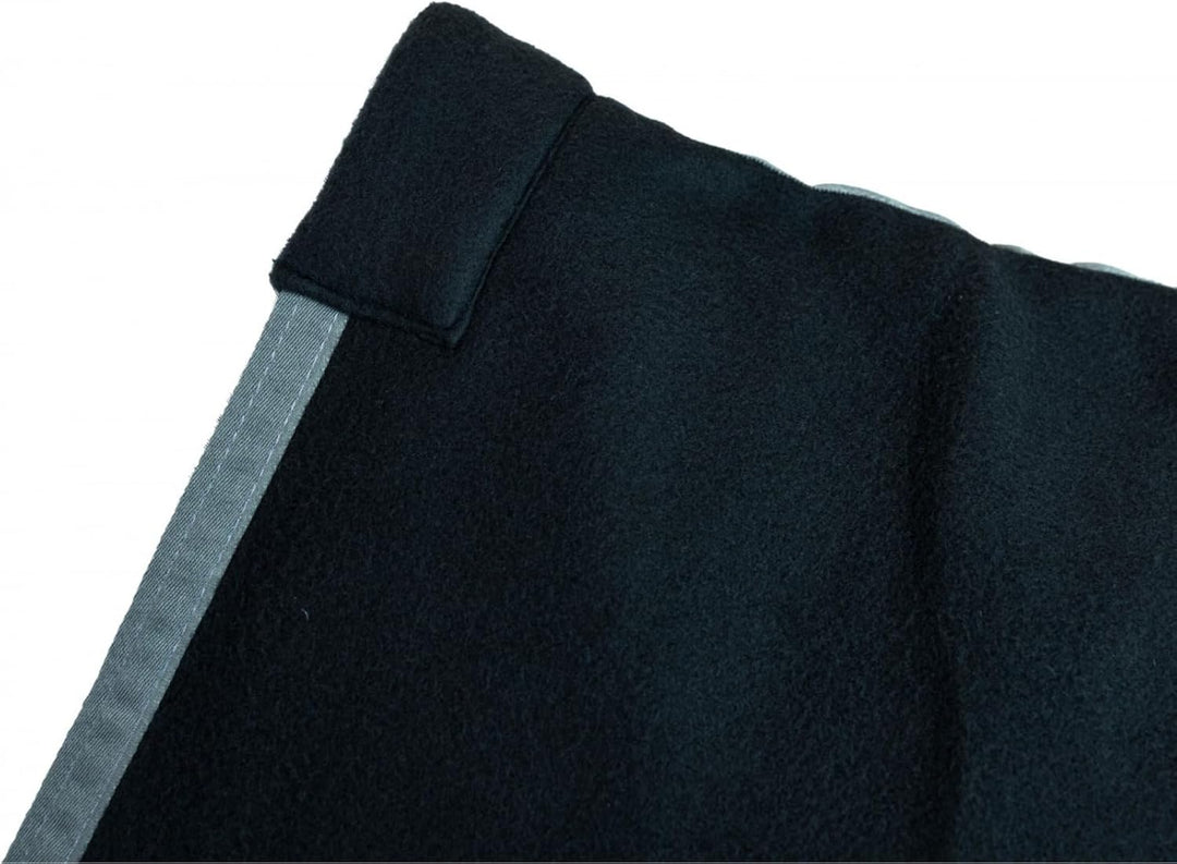 RL24 - Abschwitzdecke mit Kreuzgurt BASICLINE schwarz 145cm, schwarz 145cm