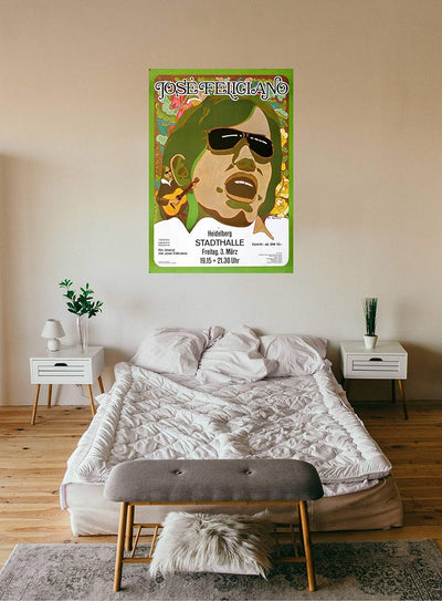 José Feliciano - Sings, Heidelberg 1972 » Konzertplakat/Premium Poster | Live Konzert Veranstaltung