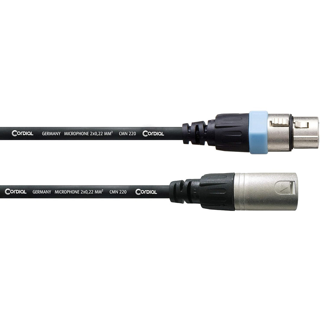 CORDIAL Kabel micro XLR 7,5 m Kabel MICROPHONE Essentials symmetrisch Rean Schwarz, Schwarz