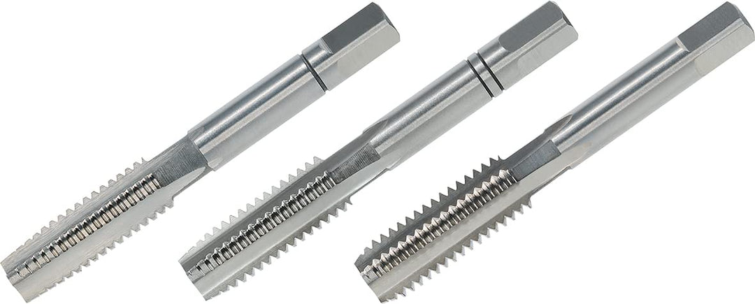 VÖLKEL Handgewindebohrer 3-tlg. Satz DIN 352 HSS-G - M10 x 1.5 | Vorschneider, Mittelschneider & Fer