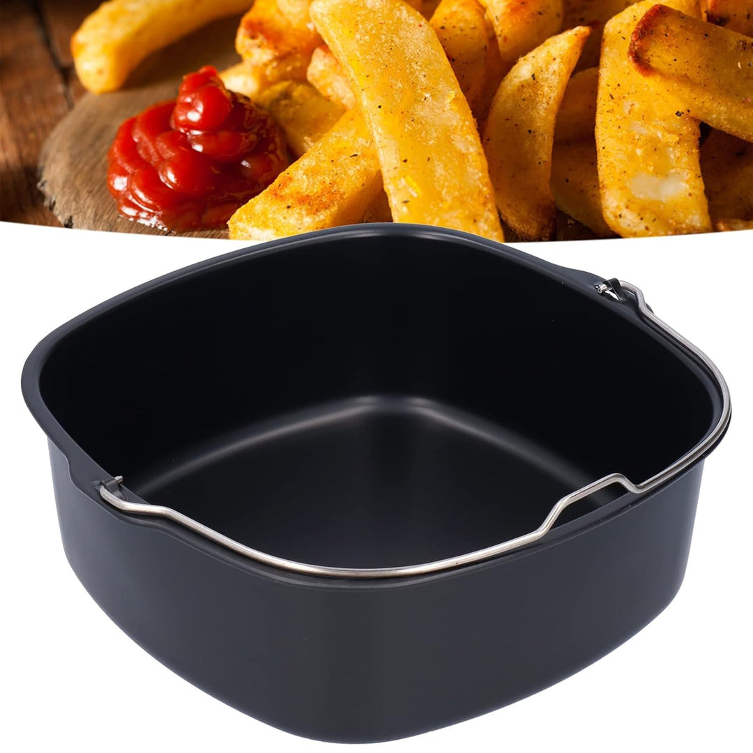 Form Für Heissluftfritteuse, Backform Kuchenform Airfryer zubehör Kuchenpfanne Brotbackkorb Kuchenfa