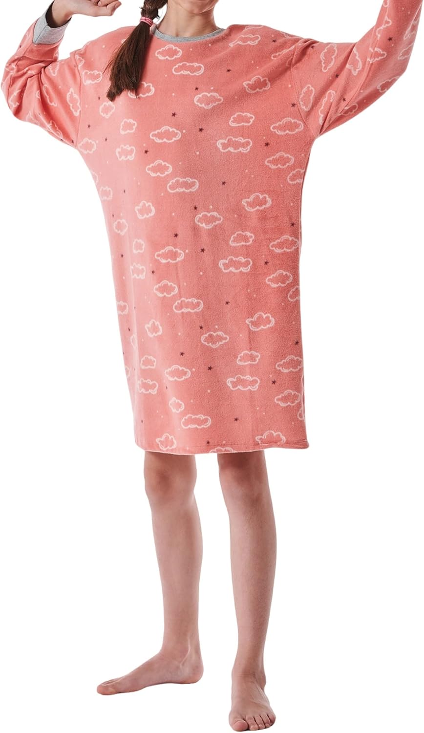 Schiesser Mädchen Langarm Nachthemd 176 Rosé, 176 Ros&#xE9;