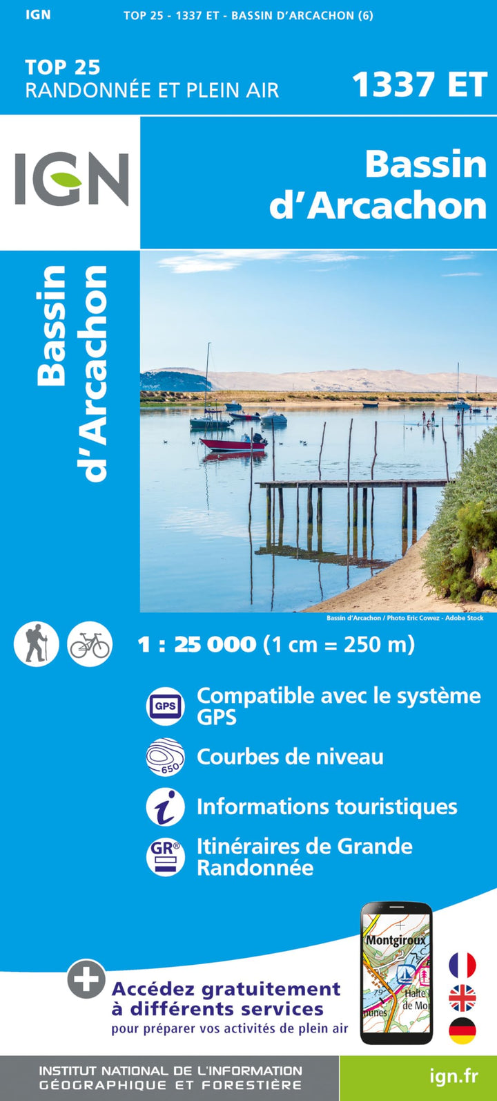 1337ET Bassin d'Archachon (TOP 25), Karte