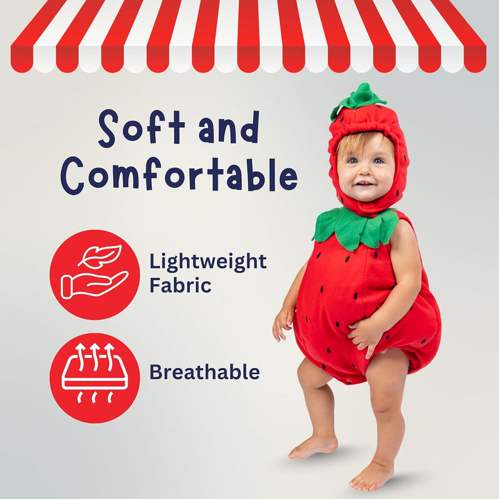 Dress Up America Süsses Baby-Erdbeer-Kostüm 6-12 Monate (Gewicht: 7-95 kg Höhe: 61-71 cm), 6-12 Mona