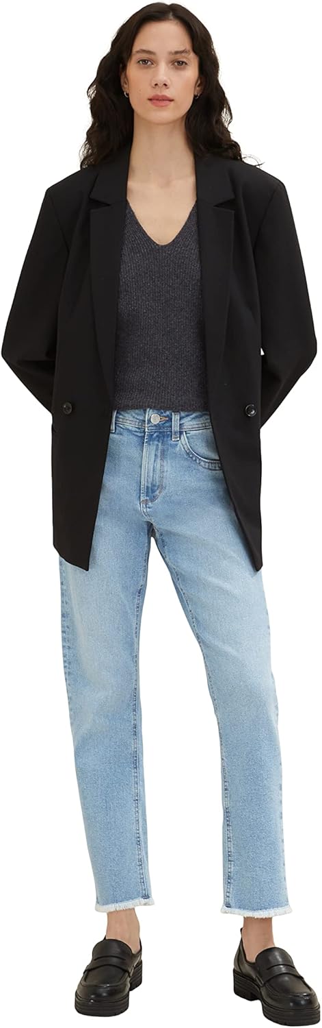 TOM TAILOR Damen Kate Vintage Straight Jeans 25W / 28L 10142 - Light Stone Blue Denim, 25W / 28L 101