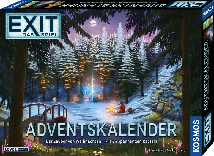 KOSMOS 685348 EXIT - Das Spiel Adventskalender 2025, Der Zauber von Weihnachten mit 24 spannenden Rä