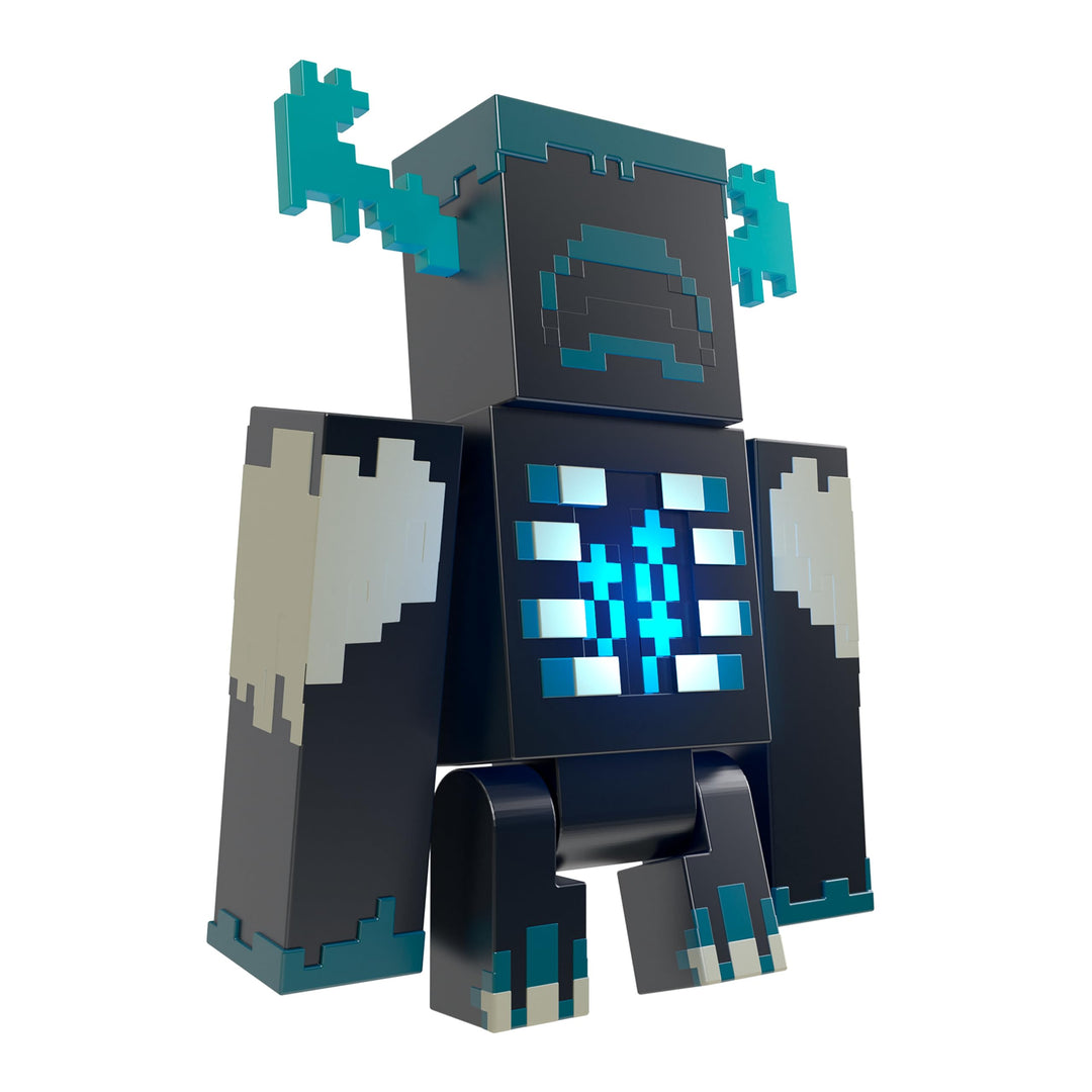 MINECRAFT Wärter Figur - Actionfigur mit Lichtern, Geräuschen und Angriffsmodus, für abenteuerlustig
