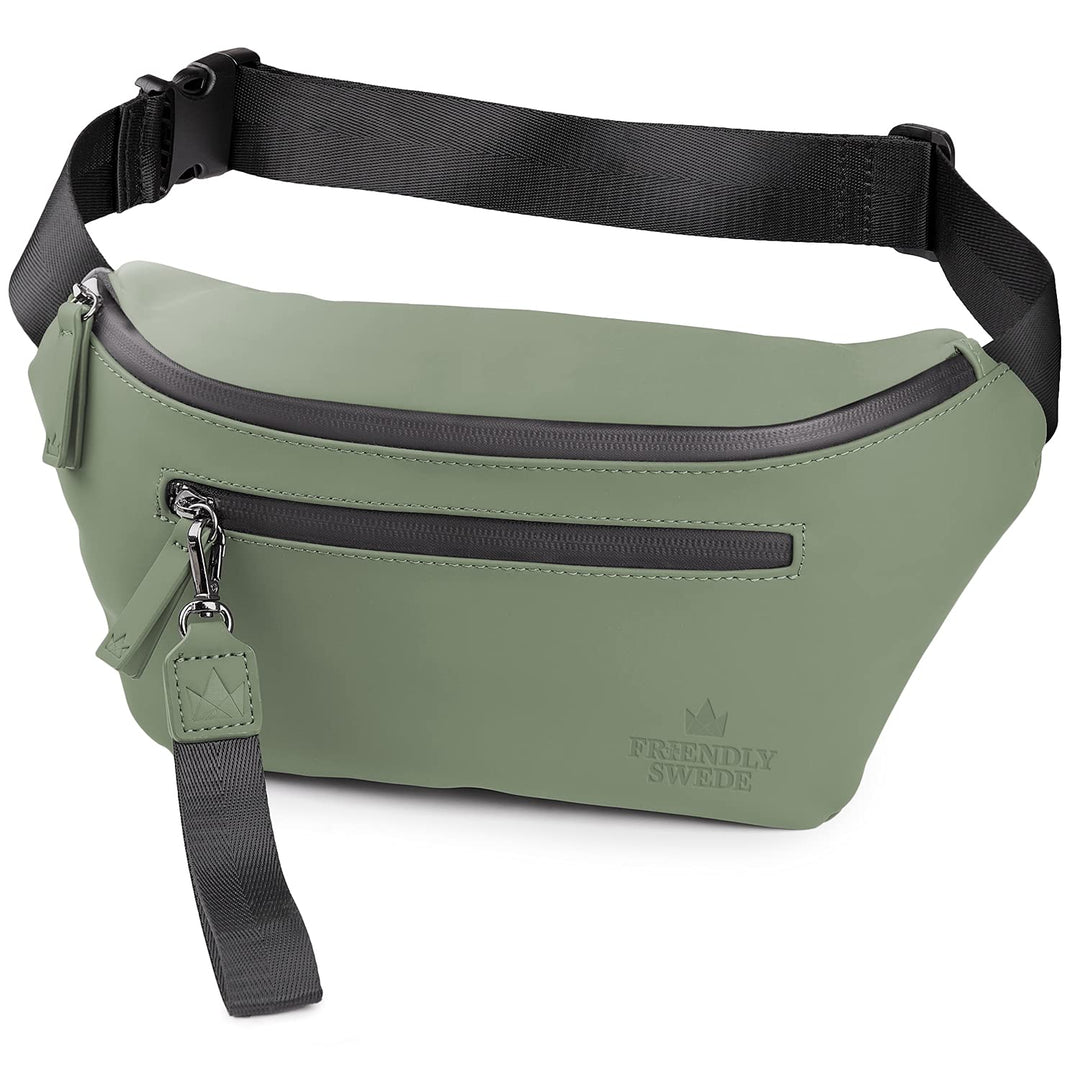 The Friendly Swede Bauchtasche Damen, Herren - Stylisch Gürteltasche Fanny Pack, Hüfttasche, Waist B