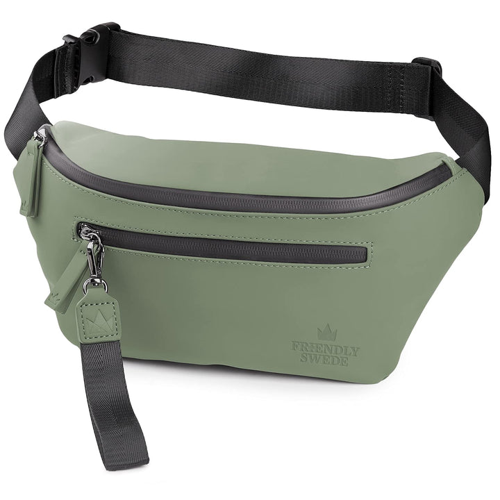 The Friendly Swede Bauchtasche Damen, Herren - Stylisch Gürteltasche Fanny Pack, Hüfttasche, Waist B