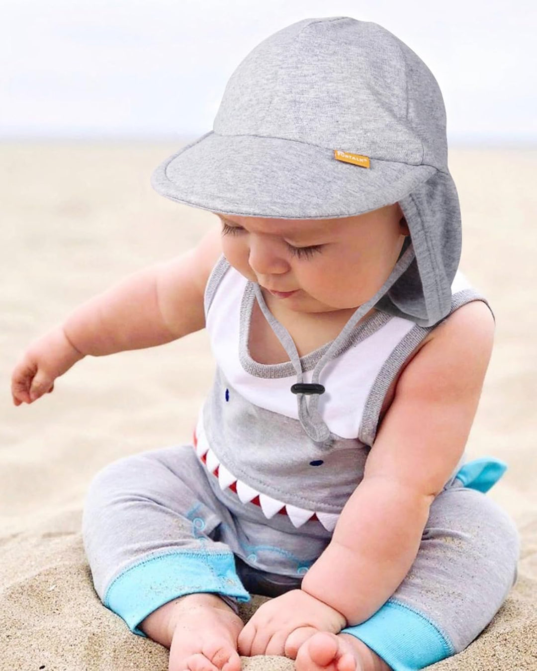 FURTALK Baby Kleinkind Sonnenhut UPF 50+ UV-Schutz Mädchen & Jungen Sommer Kappe Kinder Strand Mütze