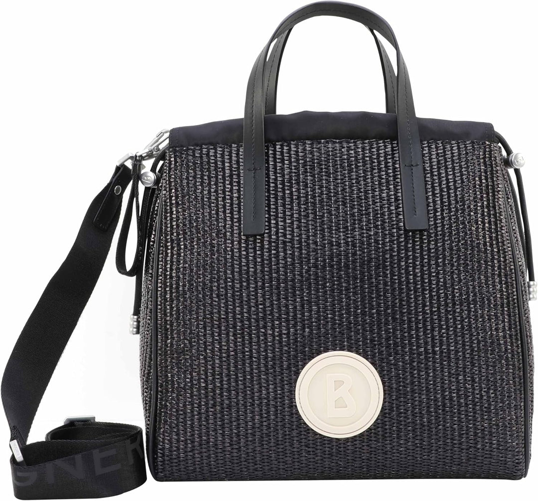 Bogner Ladies Airolo Malina Tote L Schwarz - Geflochtene Moderne Damen Tasche, Grösse One Size - Far
