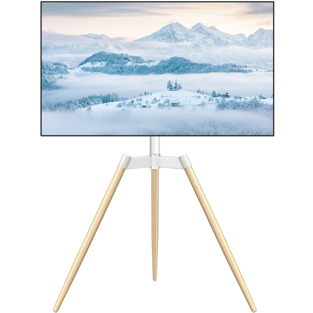 RFIVER Tripod TV Ständer Stativ Ständer Tripod Fernsehständer TV Bodenständer mit Staffelei Höhenver