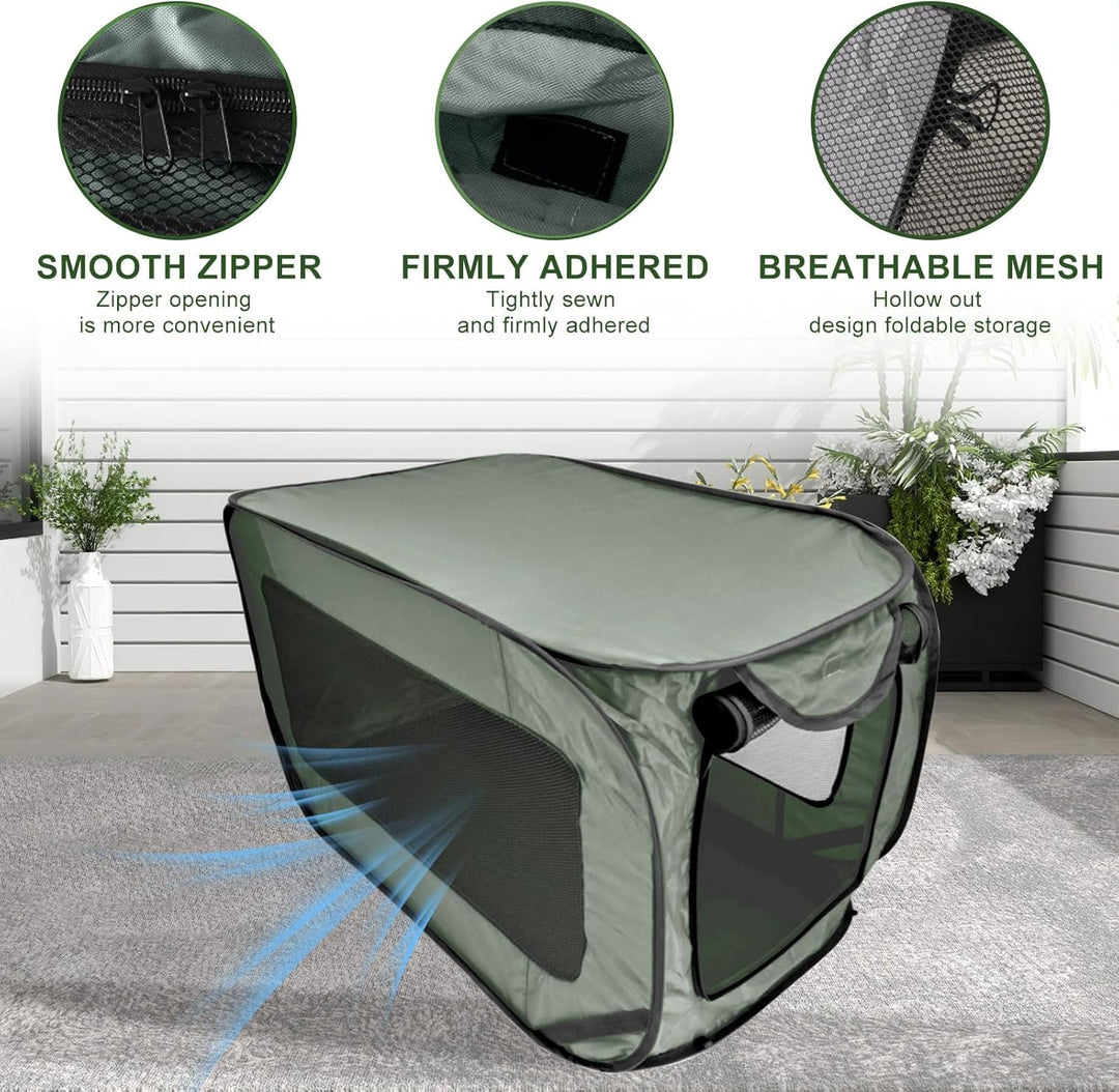 Hundetransportbox Faltbar, Oxford Stoff Hundebox Auto Hundetasche Tragbarer Hunde Transportboxen für
