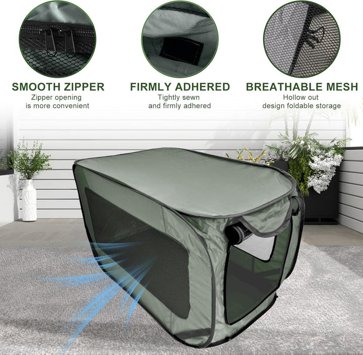 Hundetransportbox Faltbar, Oxford Stoff Hundebox Auto Hundetasche Tragbarer Hunde Transportboxen für
