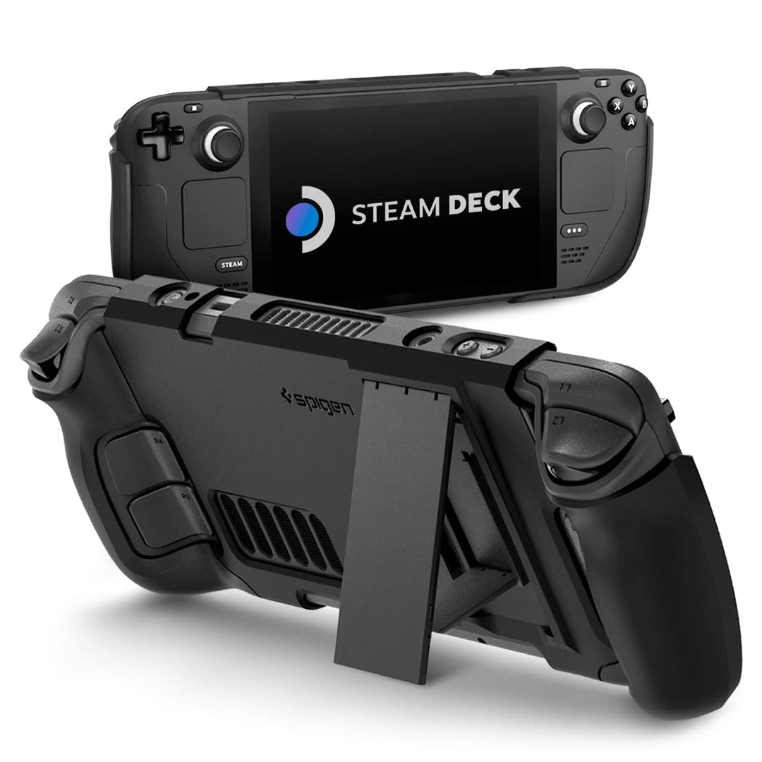 Spigen Thin Fit Pro Hülle mit Ständer Entwickelt für Steam Deck LCD (2022) / Steam Deck OLED (2023)