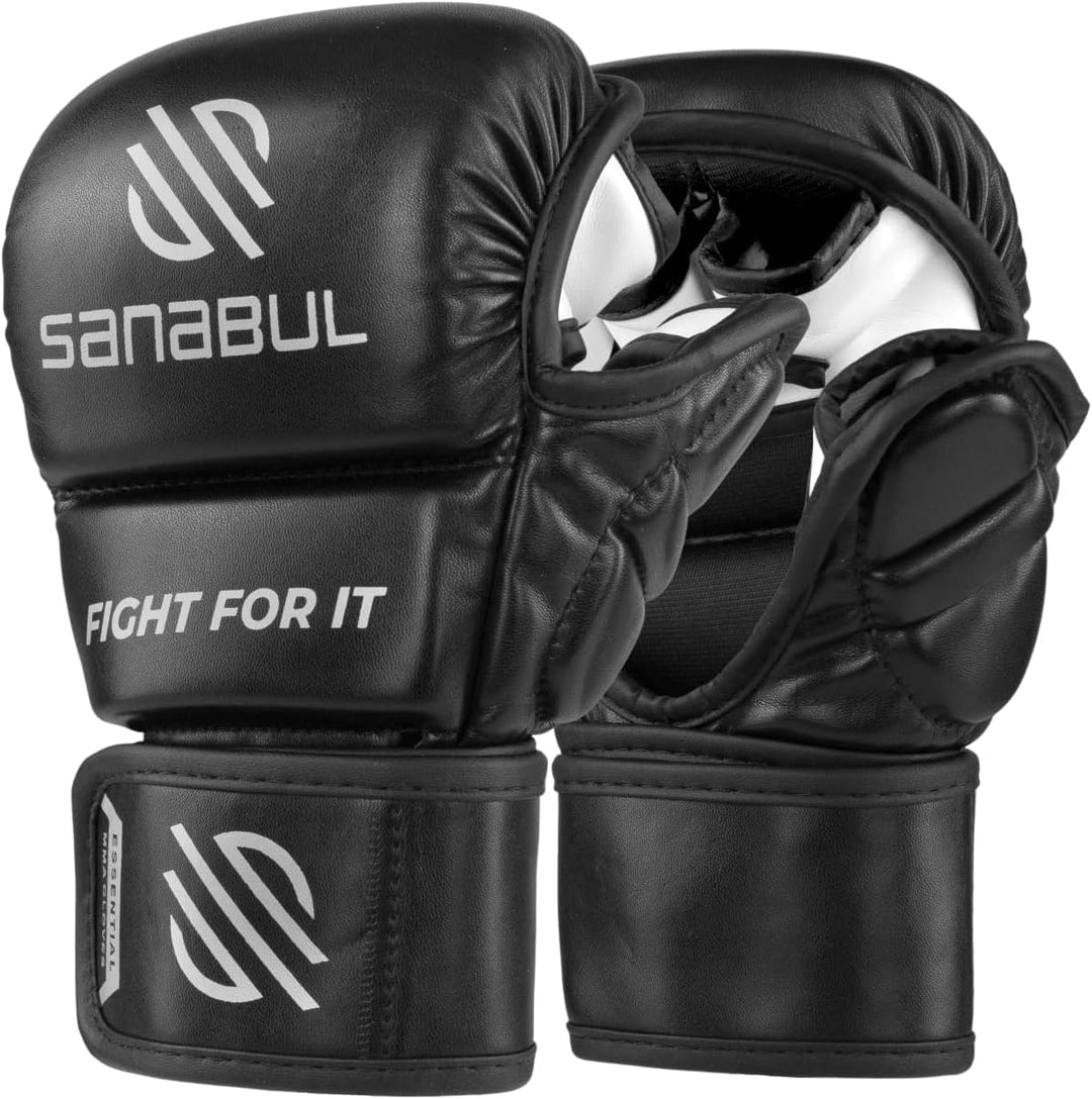 Sanabul Essential 7 oz MMA Handschuhe | MMA Trainingshandschuhe | Hybrid Sparring Handschuhe für MMA