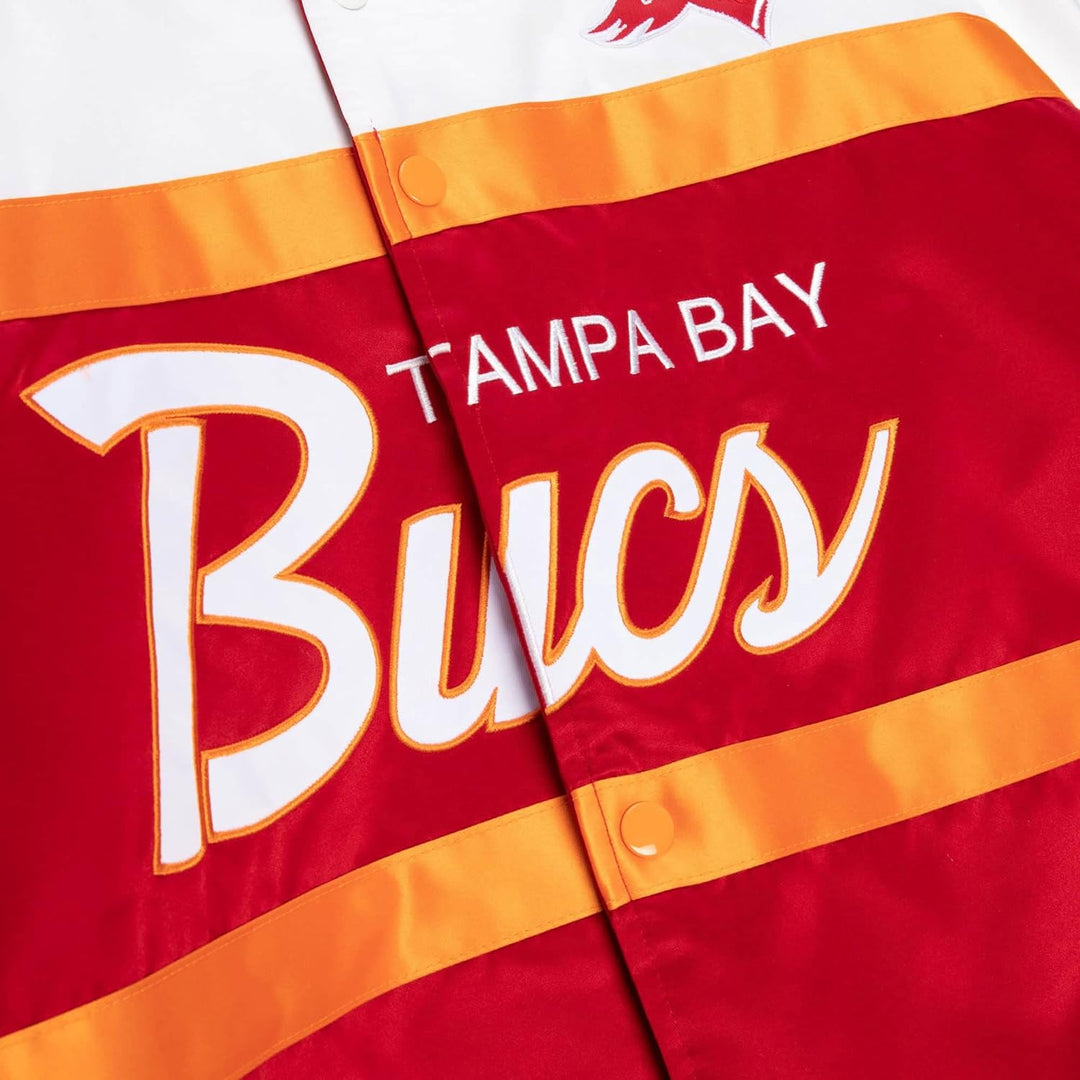 Mitchell & Ness NBA Special Script Heavyweight Satin Jacket Tampa Bay Buccaneers, Rot S, Tampa Bay B