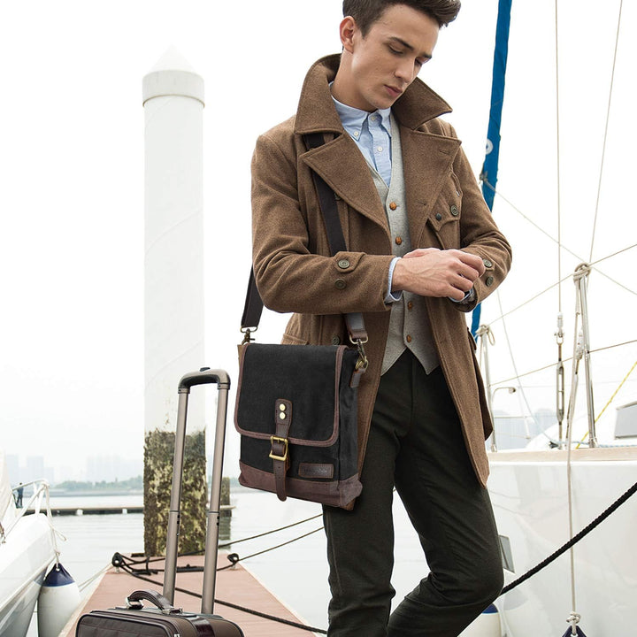 SHANGRI-LA Herrentasche Tasche Umhängetasche IPAD Schultertasche Rucksack Crossbody Sling Messenger