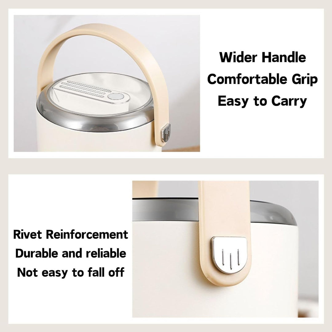 Thermobehälter für Essen 2600ml, Edelstahl Warmhaltebehälter Tragbare Isolierte Thermobecher Essen m