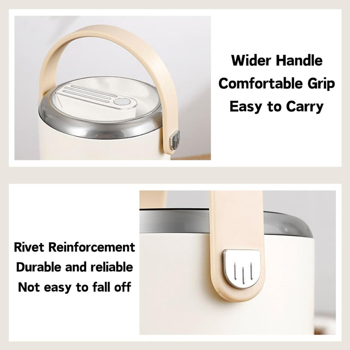 Thermobehälter für Essen 2600ml, Edelstahl Warmhaltebehälter Tragbare Isolierte Thermobecher Essen m